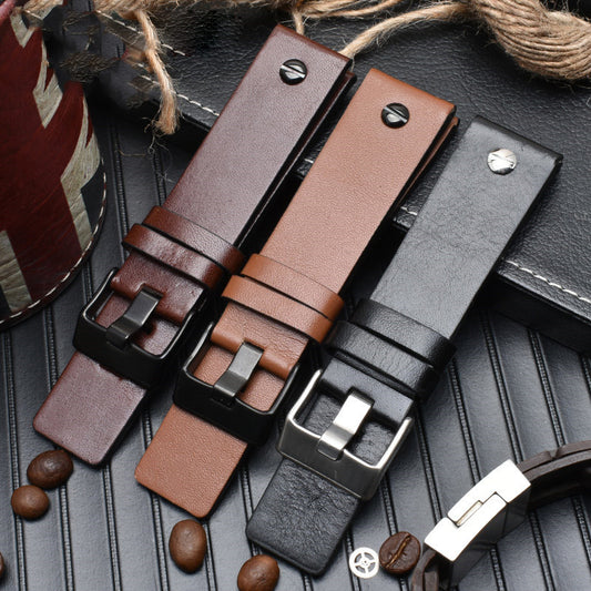 Real cowhide watch lather belt